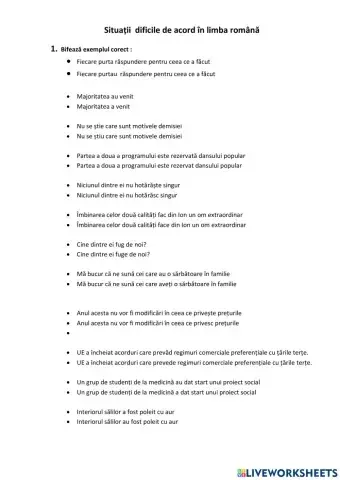 Cazuril dificile de acord