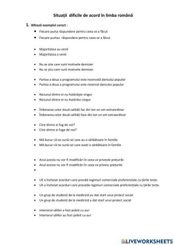 Cazuril dificile de acord