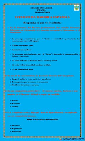 Literatura del Barroco