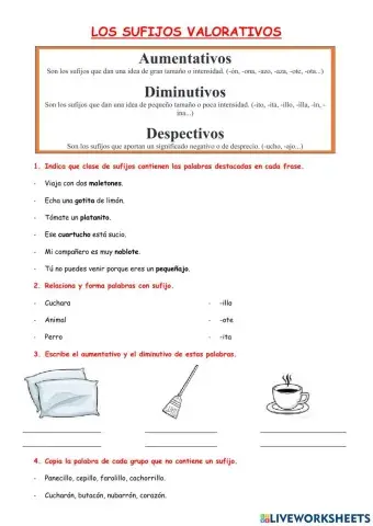 Sufijos valorativos