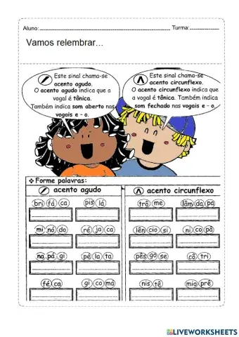 Acentuação e Silaba tônica