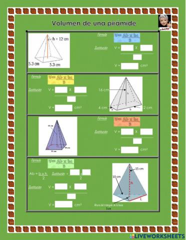 Volumen de pirámides