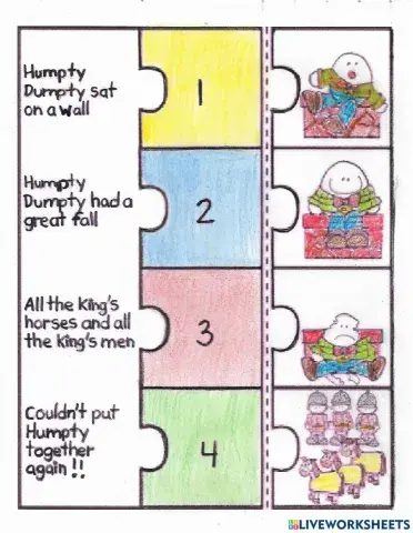 Humpty Dumpty Color Sequence