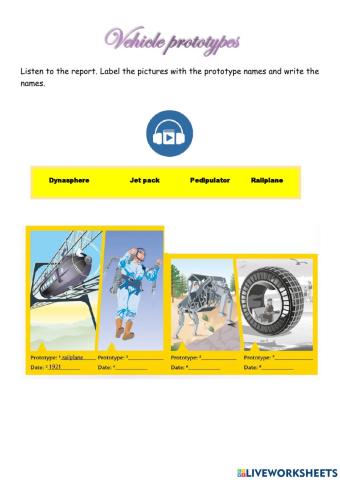 Vehicle prototypes