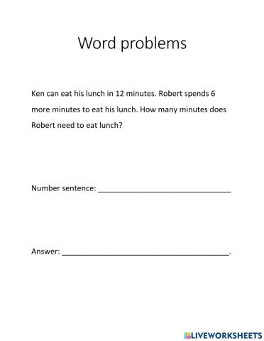 Word Problems - 8