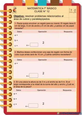Problema de área de cubos y paralelepípedos