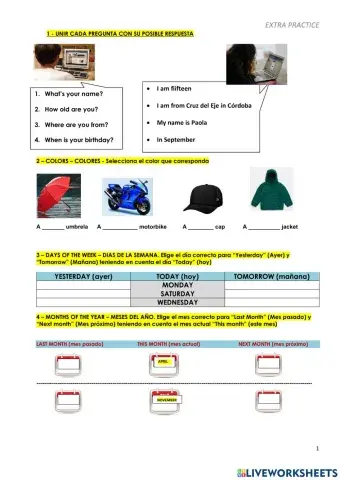 Ingles 1ero ciclo basico