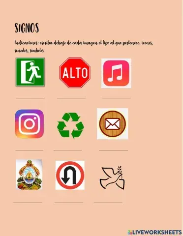 Señales, íconos y símbolos