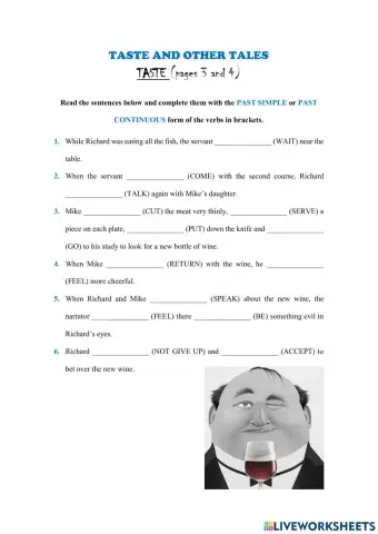 Tenses - Taste and other Tales - Taste - Roald Dahl