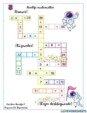 Acertijo Matemático 2