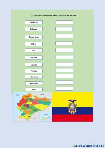 Provincias del Ecuador