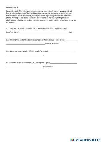 Matura use of english 9