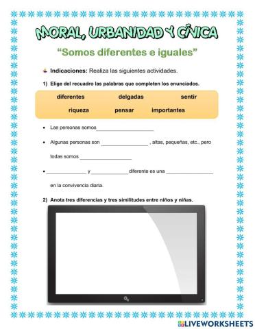 Somos diferentes e iguales