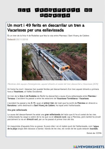Els transports de Manresa