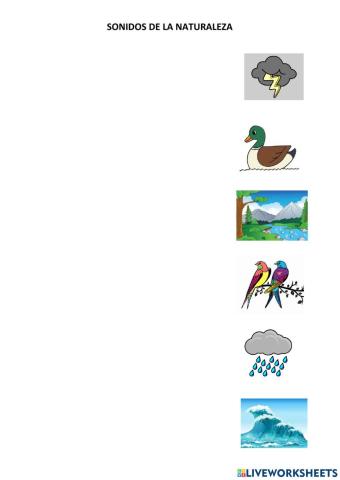 Sonidos de la naturaleza