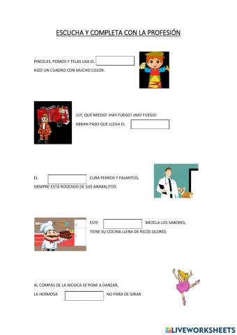 Rimas de las profesiones