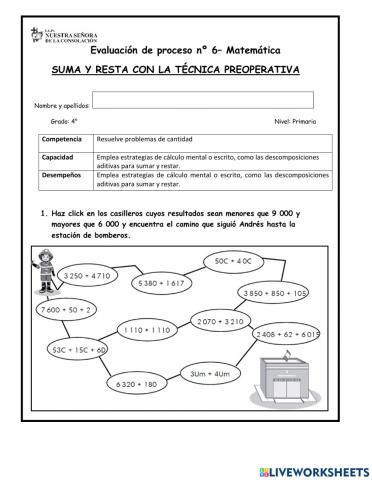 Suma y resta:técnica preoperativa