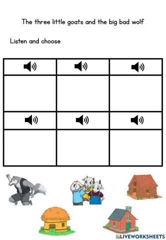 Three little goats listen