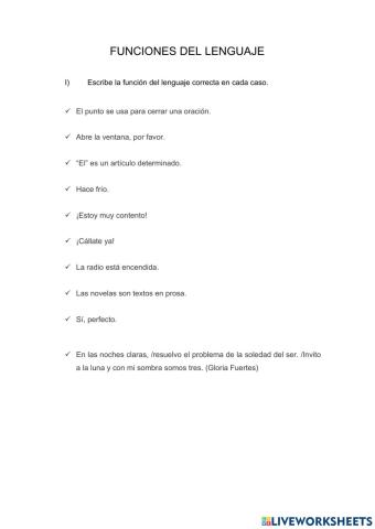 Funciones del lenguaje