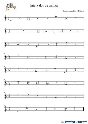 Intervalos de quinta