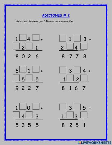 Adiciones
