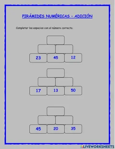 Pirámides numéricas