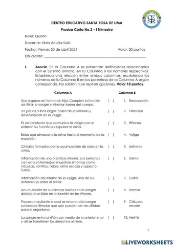 Prueba Corta no.2 Grado2021