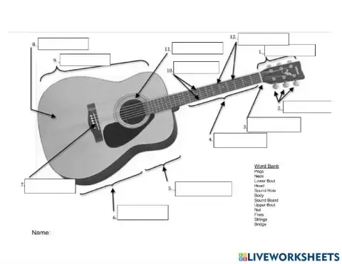 Guitar Parts Quiz