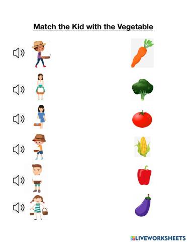 Match the veggies