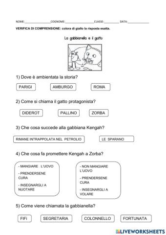 La gabbianella e il gatto