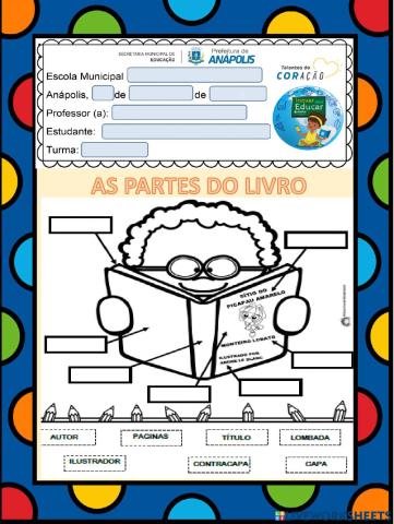 As partes do livro