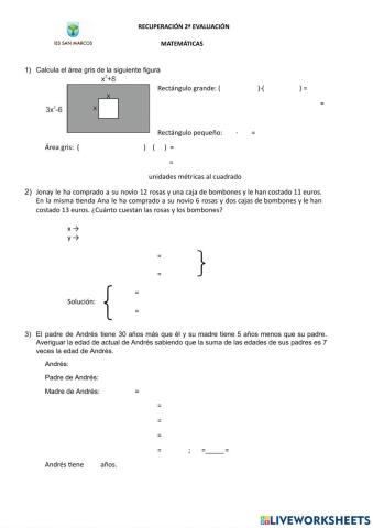 4ºMMZ Recuperación 2ªevaluación