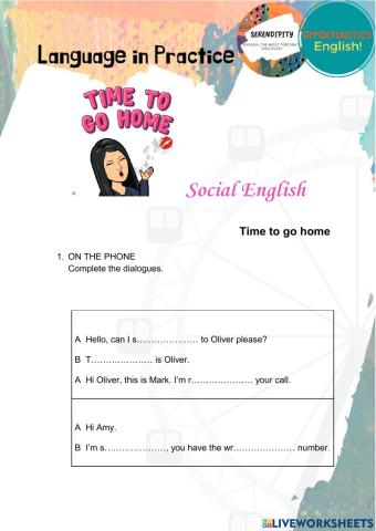 Pracrical English, time to go home, unit 11 pre intermediate