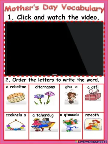 Present Simple Mother's Day