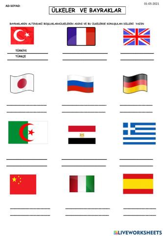 Ülkeler ve bayraklar