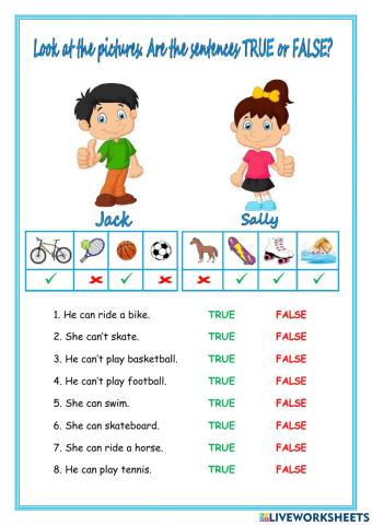 Can - Can't 3rd person