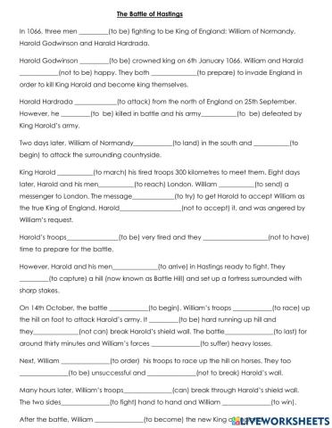 The Battle of Hastings