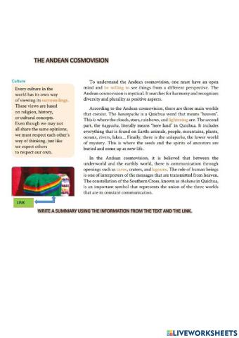 The andean cosmovition
