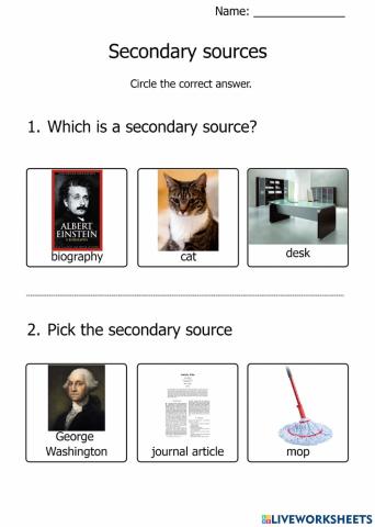 Secondary sources