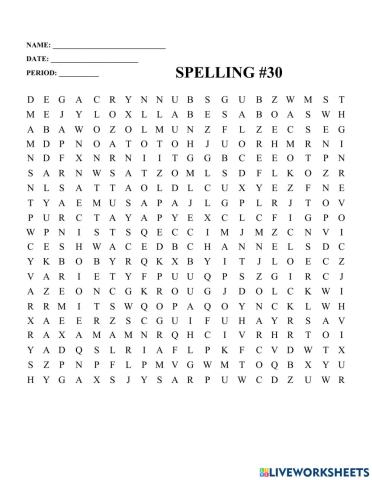 Word search -30