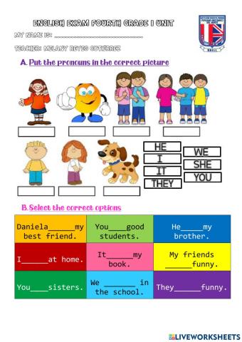 Fourth Grade Exam I Unit