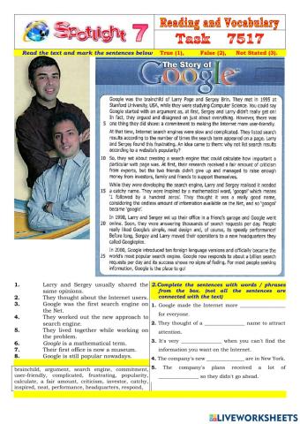 Spotlight 7 Task 7517