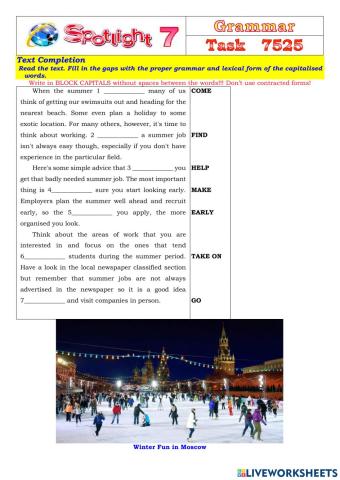 Spotlight 7 Task 7525