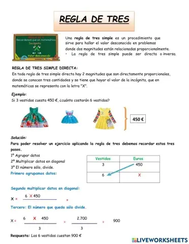Regla de tres directa