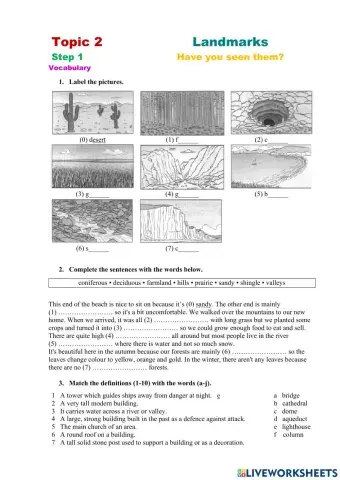 Landmarks Step 1