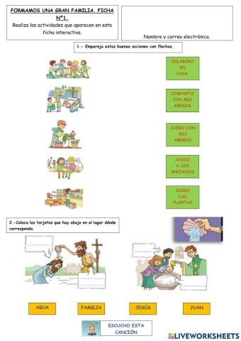 Formamos una gran familia.2º de Primaria.