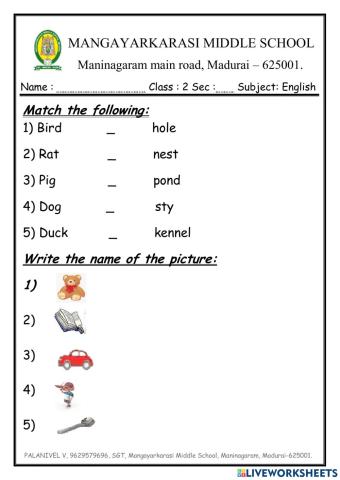 C2 T3 ENGLISH FA(b) TEST -1