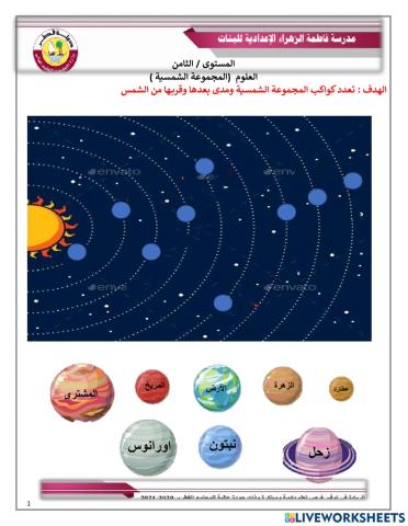 المجموعة الشمسية