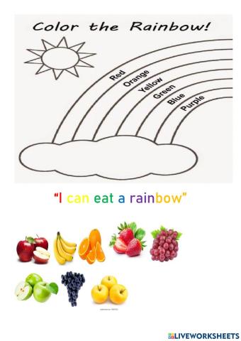 I can eat a rainbow