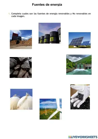 Fuentes de energía
